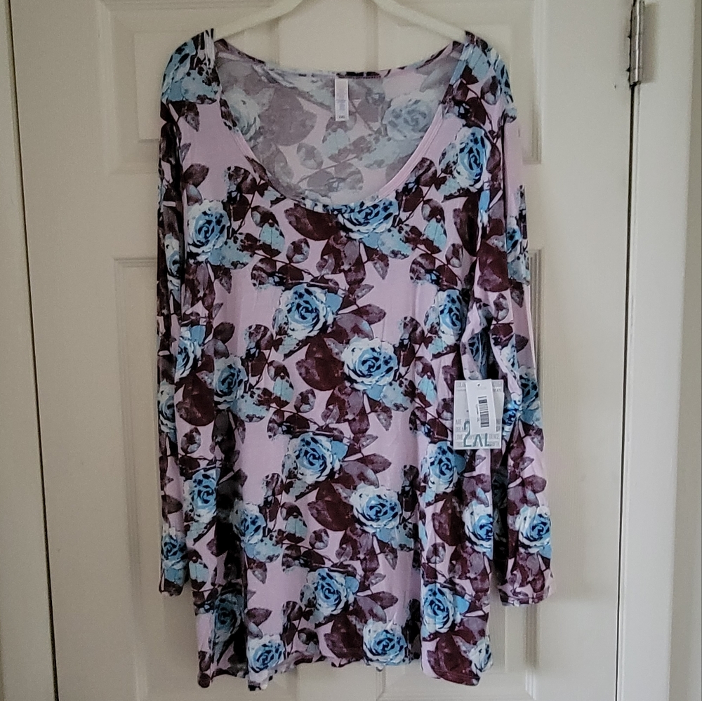 LuLaRoe 2XL Lynnae Floral Print